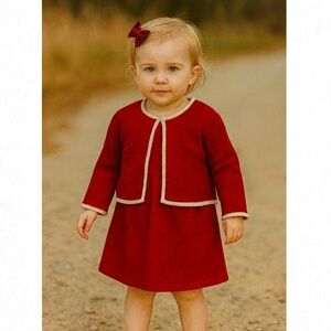 Piper & Posie Sweater Dress & Cardigan